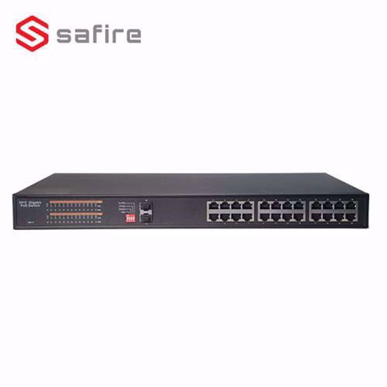 Safire SW2624POE-GF-350 POE swich 26 porta