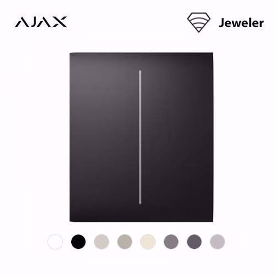 Ajax CentralButton 2-gang 45116.140.WH