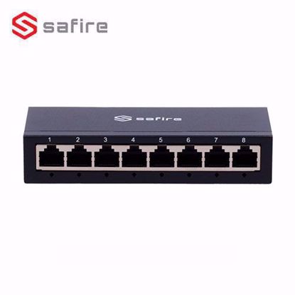 Safire Ethernet Switch 8 ports RJ45 Metalno kucište