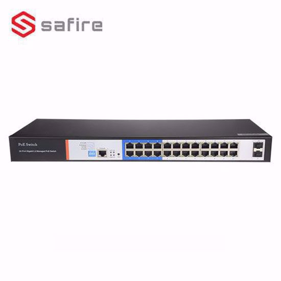 SW2624POE-MGF-250 Ethernet PoE Switch 26 porta