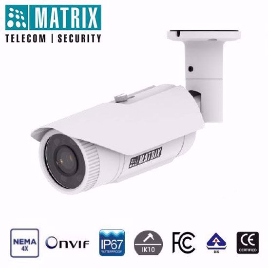 Matrix SATATYA CIBR80FL36CWP IP bullet kamera audio support 3.6mm 8MP