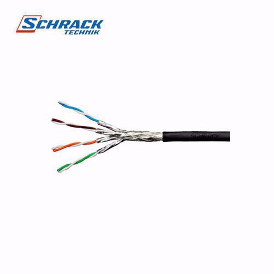 Schrack inst.Cat.7 S/FTP - 1000 Mhz, 4x2xAWG-23/1, crni, kotur 500m HSKP423E35