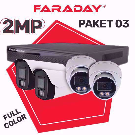 Paket 3 HD Faraday VN 2+2 kamere 2MP XVR 4CH