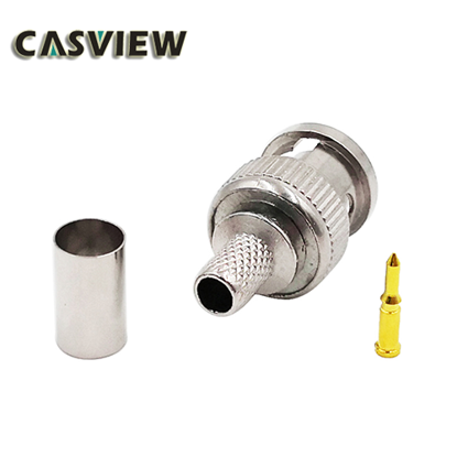 CasView CBN-026 BNC Muski krimp konektor za RG58 / RG59 / RG6 kabl (Zinc Alloy + bakarni pin) CasView CBN-026 BNC Muski krimp konektor za RG58 / RG59 / RG6 kabl (Zinc Alloy + bakarni pin)