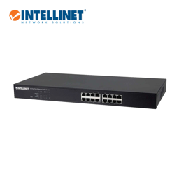 INTELLINET 16-Port Fast Ethernet PoE+ Switch