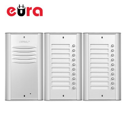 Spoljni analogni panel serije CYFRAL sa 20 pozivnih tastera