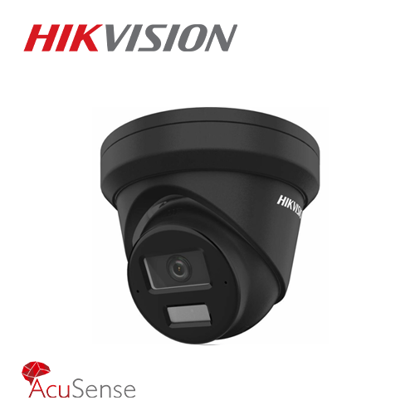 Hikvision DS-2CD2343G2-LI2U(2.8mm)(BLACK) 4MP mrežna Smart Hybrid light kamera u turret kucištu sa AcuSense tehnologijom