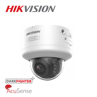 Hikvision DS-2CD2746G2H-IPTRZS2U/SL(2.8-12mm) 4MP mrežna kamera u dome kucištu sa Dark Fighter i AcuSense tehnologijom