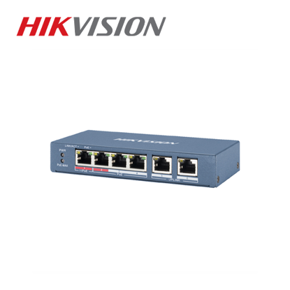 HikVision DS-3E0106HP-E PoE switch 4-portni (4+2) pametno upravljivi megabitni PoE svic