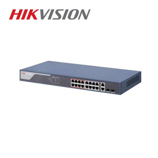 Hikvision DS-3E1318P-SI 16-portni (16+2) upravljivi megabitni PoE switch