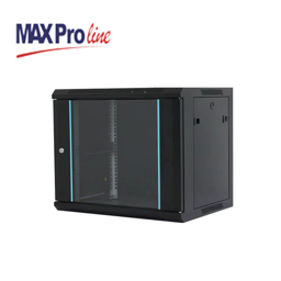 MAXPRO LINE Rack orman nazidni, 6U, 600x450, staklena vrata