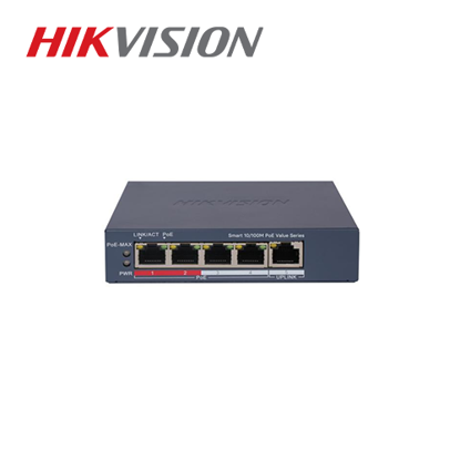 Hikvision DS-3E1105P-EI/M 4-portni (4+1) upravljivi megabitni PoE switch