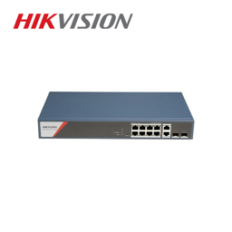 Hikvision DS-3E1512HP-SI-8P2T2F 8-portni (8+4) pametno upravljivi gigabitni PoE switch