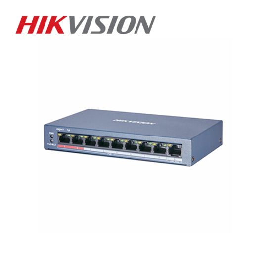 Hikvision DS-3E0109P-E/M(B) 8-portni (8+1) neupravljivi megabitni PoE switch