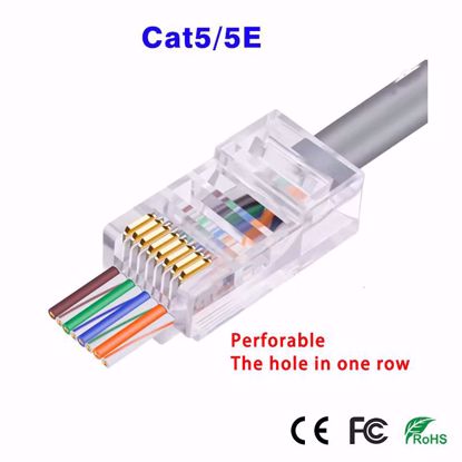 CasView CRJ-P5 Probojni RJ45 “Through Hole” mrezni konektor (CAT5/5E) CasView CRJ-P5 Probojni RJ45 “Through Hole” mrezni konektor (CAT5/5E)