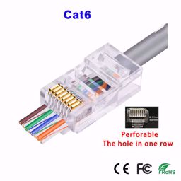 CasView CRJ-P6 Probojni RJ45 “Through Hole” mrezni konektor (CAT6/6A)