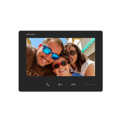 Hikvision DS-KH7300EY-WTE2(Black) 2-zicna crna unutrasnja interfonska jedinica sa 7" ekranom osetljivim na dodir