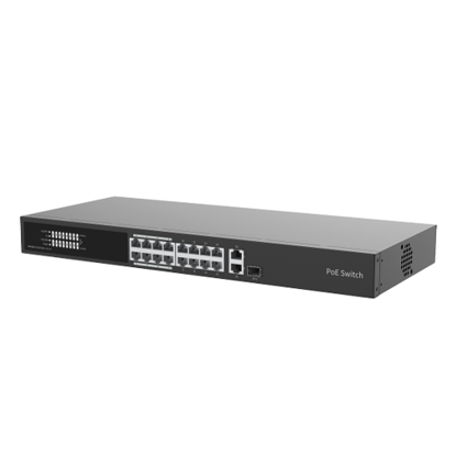 Hippo HP3000-16T1GT1GC-LPOE-IN – 16-portni Cloud upravljivi megabitni PoE switch 150W