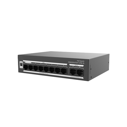 Hippo HP2020-8T2GT-LPOE-IN 8-portni neupravljivi megabitni PoE Switch 65W-01