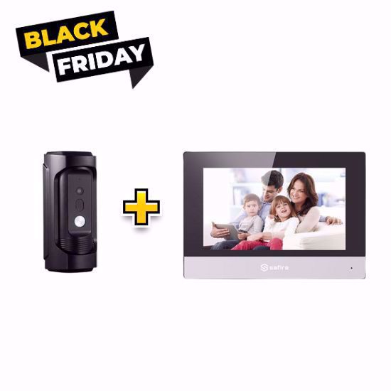 Safire SF-VI105E-IP + SF-VIDISP01-7WIP pozivna tabla + monitor