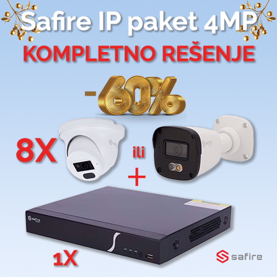 PAKET IP SAFIRE 8 kamera 4MP + NVR 8CH-01