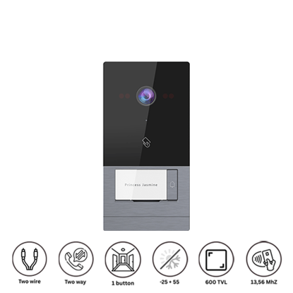 Hippo T-OS16 Mini spoljna interfonska jedinica 1 taster 2-žicna 600TVL