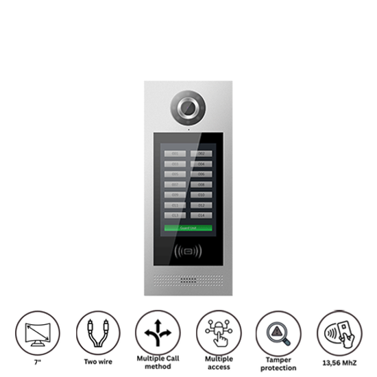 Hippo T-OS11E Apartmanska spoljna interfonska jedinica sa ekranom 7" 2-žicna