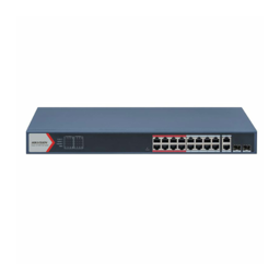 Hikvision DS-3E1318P-EI(B) 16-portni (16+2) pametno upravljivi megabitni PoE switch