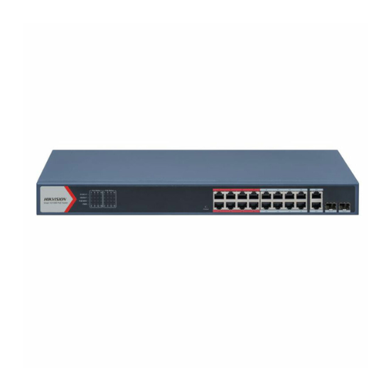 Hikvision DS-3E1318P-EI(B) 16-portni (16+2) pametno upravljivi megabitni PoE switch