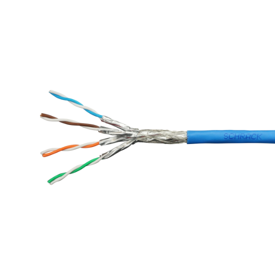 Schrack inst.Cat.7 S/FTP - 1000 Mhz, 4x2xAWG-23, LSOH, 30% plavi, kotur 1000m HSKP423HP1