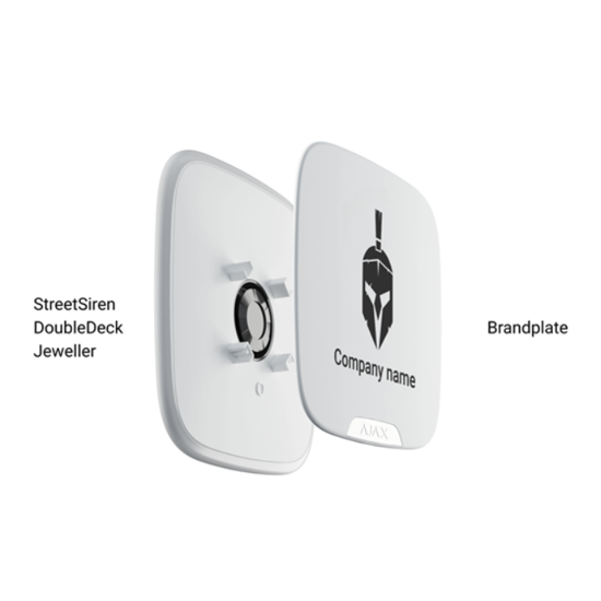 Ajax SS DD BrandPlates Wh/Bl
