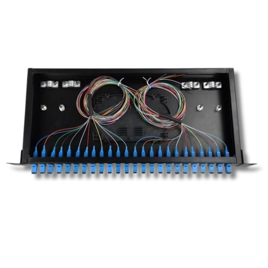FIBER OPTIC PATCH PANEL sa 24 SC/UPC SIMPLEX adaptera i 24 SINGLEMODE pigtaila - PUN