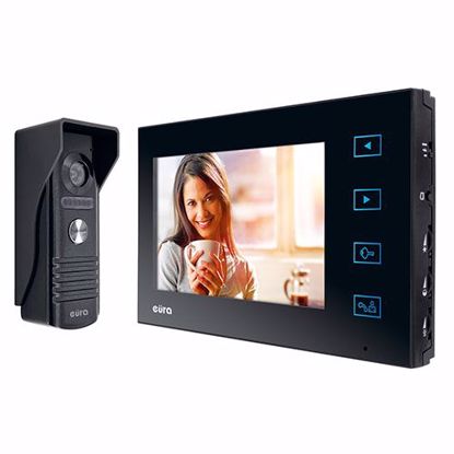 Slika od Video interfonski set "eura" VDP-29A3 SATURN PLUS ekran 7 kontrola dva ulaza  sa internom memorijom do 100 slika