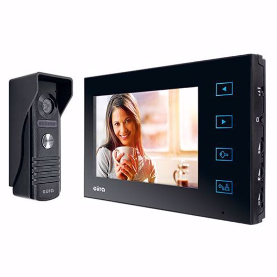 Slika od Video interfonski set "eura" VDP-29A3 SATURN PLUS ekran 7 kontrola dva ulaza  sa internom memorijom do 100 slika