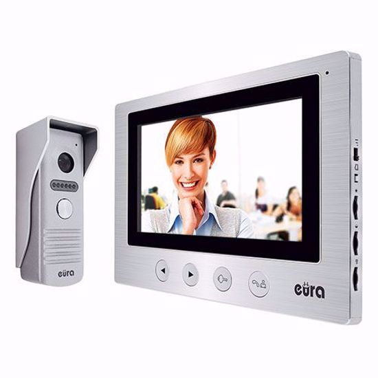 Slika od Video Interfonski set "eura" VDP-31A3 ORION PLUS ekran 7 kontrola dva ulaza  sa internom memorijom do 100 slika