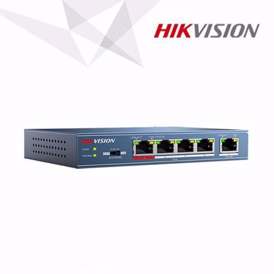 Slika od Hikvision DS-3E0105P-E  4x10/100 Mbps Auto MDX PoE switch