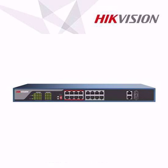 Slika od Hikvision DS-3E0318P-E 16x10/100 Mbps Auto MDX PoE switch