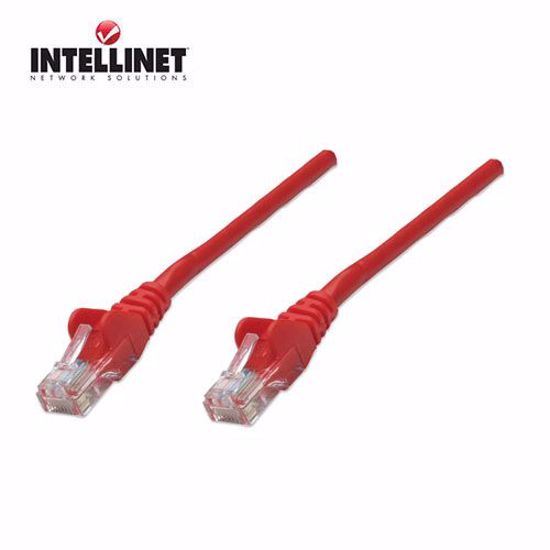 Slika od INTELLINET Patch Cable, Cat5e compatible, U/UTP, 0,5m, red