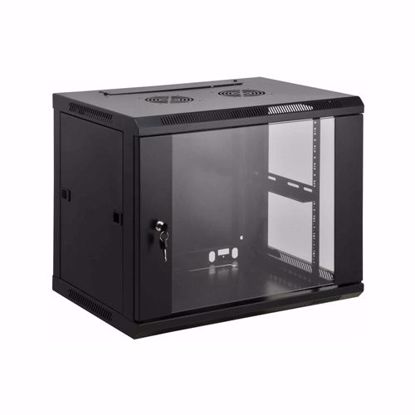 Slika od INTELLINET rek ormar zidni, 6U, 600x400, crni, bez napojne letve