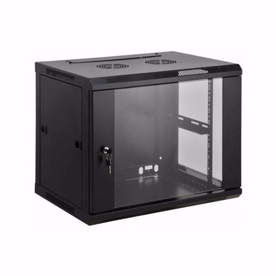 Slika od INTELLINET rek ormar zidni, 6U, 600x400, crni, bez napojne letve