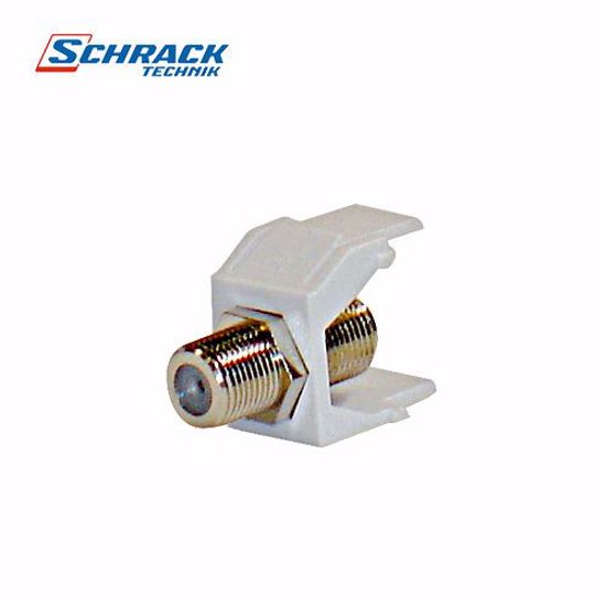 Slika od Schrack TOOLLESS LINE-Modul sa koaksijalnim F-F adapterom, (SFA) HSEMRKFFWS