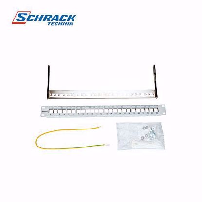 Schrack TOOLLESS LINE-19 Patch panel za 24 modula,prazan,visine 1HU HSER0240GS