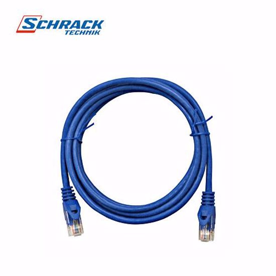 Slika od Schrack Patch kabl RJ45, Cat.5e,U/UTP ,PVC, plavi, 0,5m H5ULB00K5B