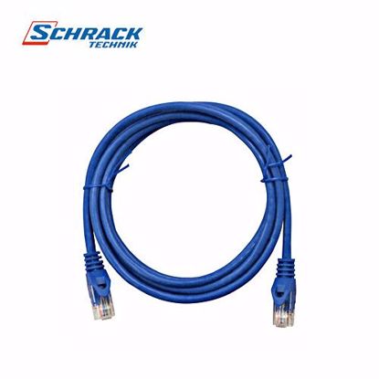 Slika od Schrack Patch kabl RJ45,Cat.5e,U/UTP,PVC, plavi, 2m H5ULB02K0B