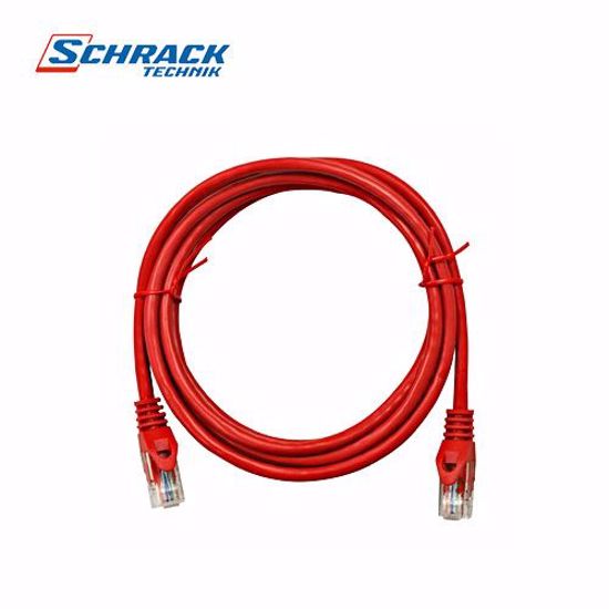 Slika od Schrack Patch kabl RJ45, Cat.5e, U/UTP ,PVC, crveni, 0,5m H5ULR00K5R