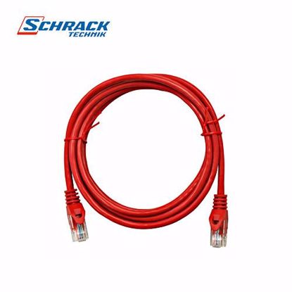 Slika od Schrack Patch kabl RJ45, Cat.5e, U/UTP, PVC, crveni, 1m H5ULR01K0R