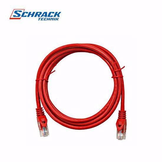 Slika od Schrack Patch kabl RJ45,Cat.5e, U/UTP, PVC, crveni, 2m H5ULR02K0R