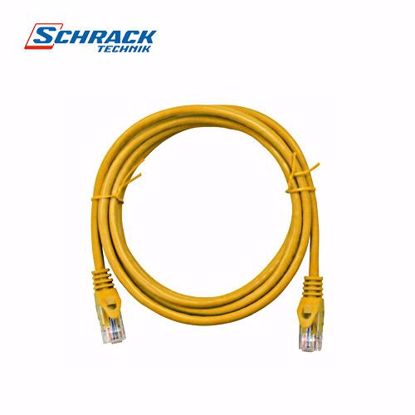 Slika od Schrack Patch kabl RJ45, Cat.5e, U/UTP ,PVC, zuti, 0,5m H5ULY00K5Y