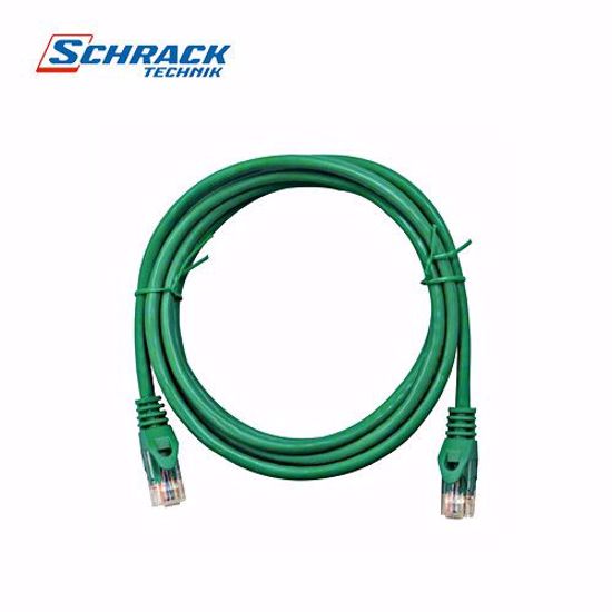 Slika od Schrack Patch kabl RJ45, Cat.5e, U/UTP ,PVC, zeleni, 0,5m H5ULU00K5U