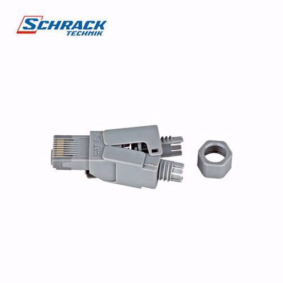 Schrack Konektor RJ45 Cat.6a,UTP,za inst.kabl,AWG26-23,ravan HSISR6UI3A